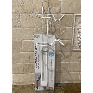 Daiso Hair‎ Straightener Iron Holder 12" Bathroom Curler Rack Bracket Japan NWT